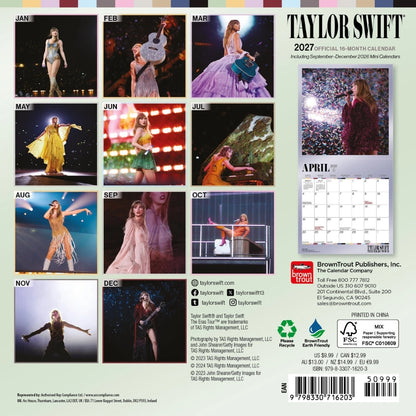 Official Taylor Swift 2027 Mini Calendar