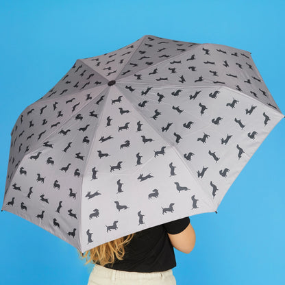 Balvi Grey Dachshund Umbrella