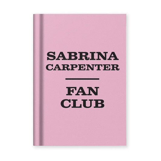 Sabrina Carpenter Fan Club A7 Fabric Hardback Notebook