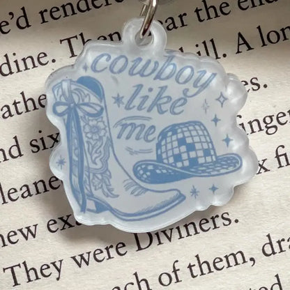 Cowboy Like Me  E-Reader Charm - Book Lover Dust Plug Gift