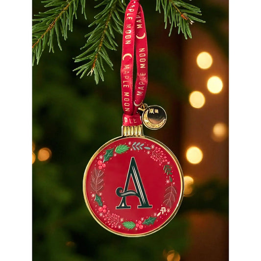 Maple Moon Enamel Monogram Hanging Decorations