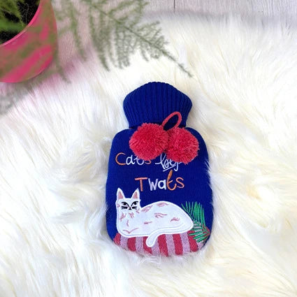 Catnip ‘Cat’s Before Twats’ Hot Water Bottle