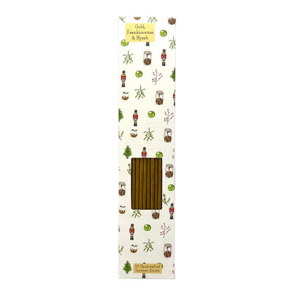 10 Gold, Frankincense and Myrrh Incense Sticks