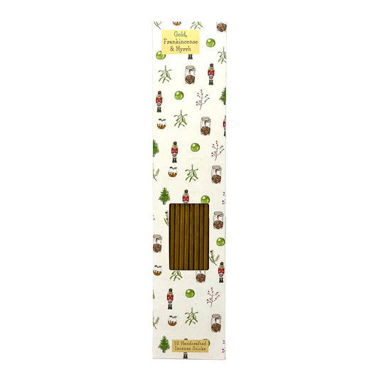 10 Gold, Frankincense and Myrrh Incense Sticks