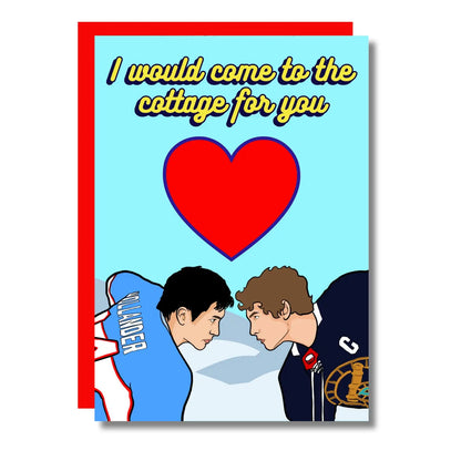 I Would Come To the Cottage - Hockey Romance Love Card