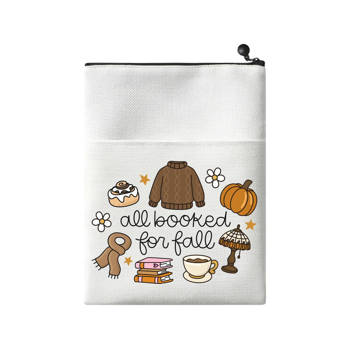 All Booked For Fall Canvas Book Sleeve