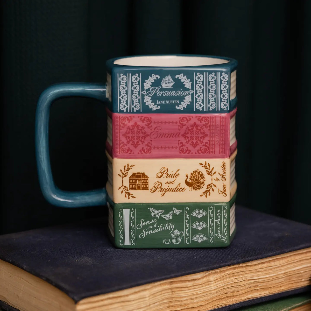 Stacked Books Mug - Jane Austen Collection