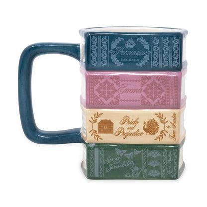 Stacked Books Mug - Jane Austen Collection