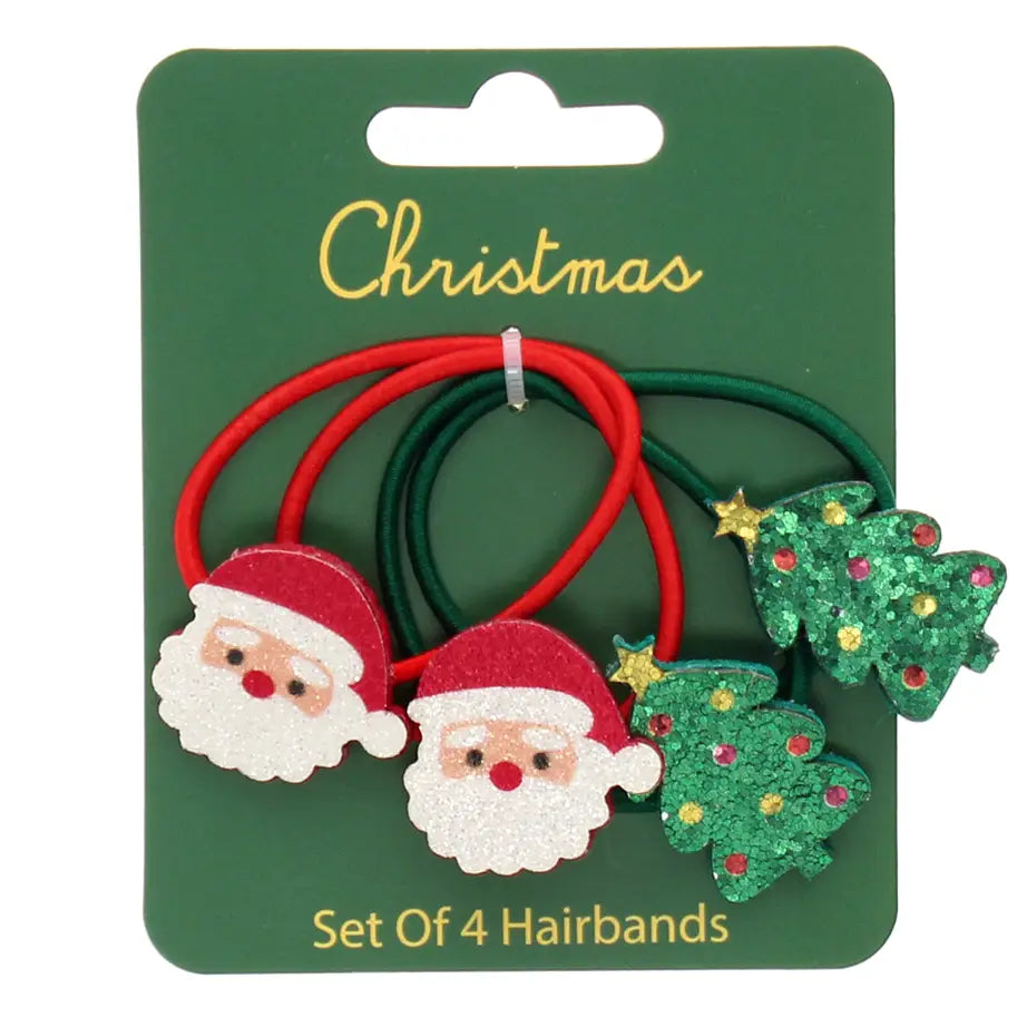 Rex Of London Set Of 4 Christmas Clips or Hairbands