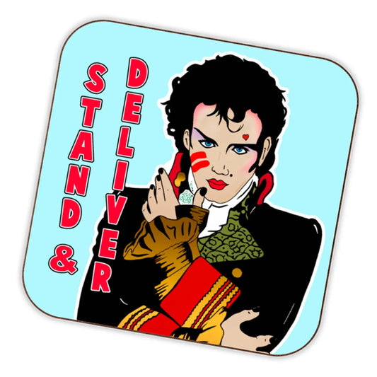 Adam Ant Stand & Deliver 1980s Inspired Drinks Coaster