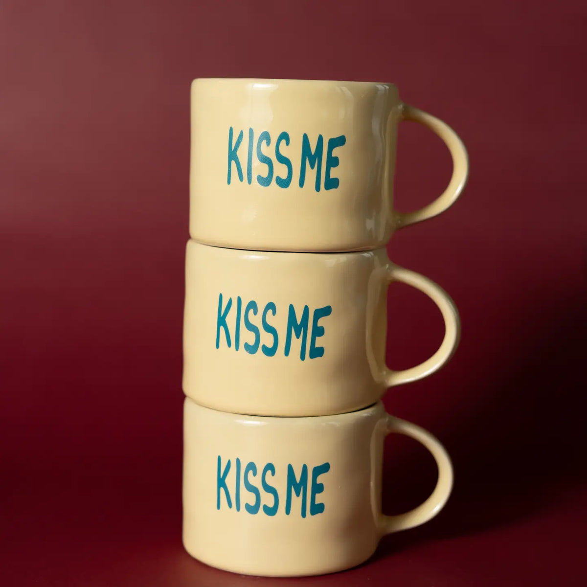 Ceramic Mug by Sisi - Kiss Me