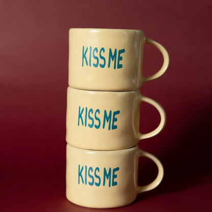 Ceramic Mug by Sisi - Kiss Me