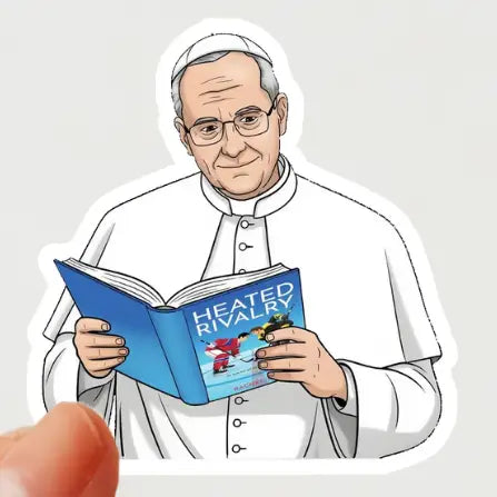 Heated Rivalry Pope Sticker Hockey Romance - Lgbtq+