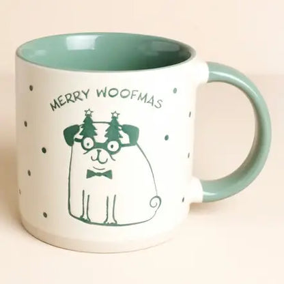 Ceramic Merry Woofmas Mug