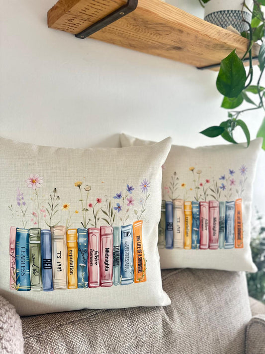 TS 12 - Books as Albums Cushion Cover