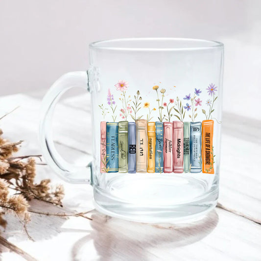 TS12 - The Life of a Showgirl Wildflower Album Books 11oz Glass Mug