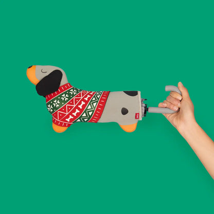 Balvi Festive Dachshund Umbrella - Grey