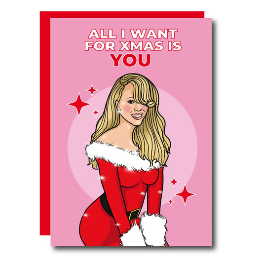 All I Want For Christmas Is You Funny Christmas Card