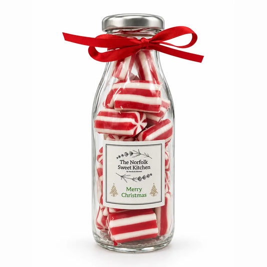 Christmas Red & White Poles In A Bottle