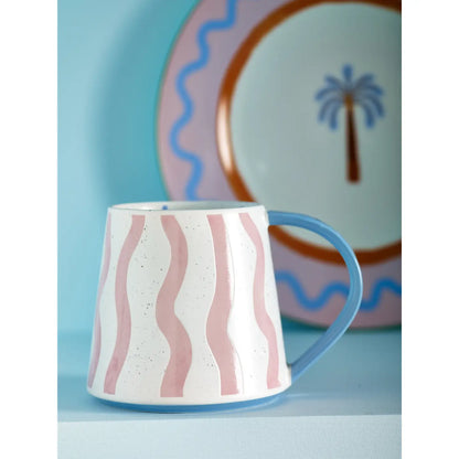 Eleanor Bowmer Pink Wave Mug