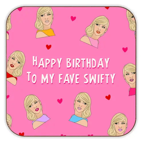 Cork Coaster - Happy Birthday (Swifty)