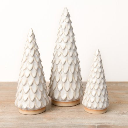 MEDIUM SCALLOPED GLAZED TREE