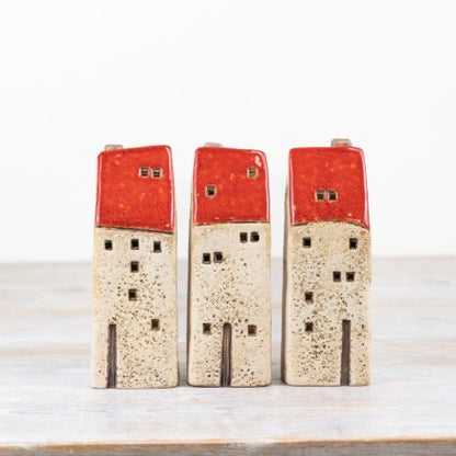 RUSTIC LED HOUSES 18CM
