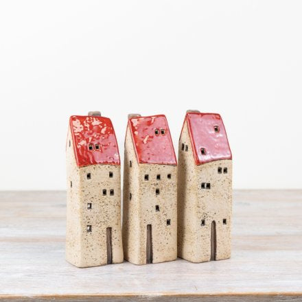 RUSTIC LED HOUSES 18CM