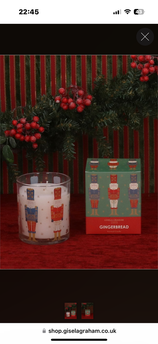 Boxed Scented Candle - Nutcracker