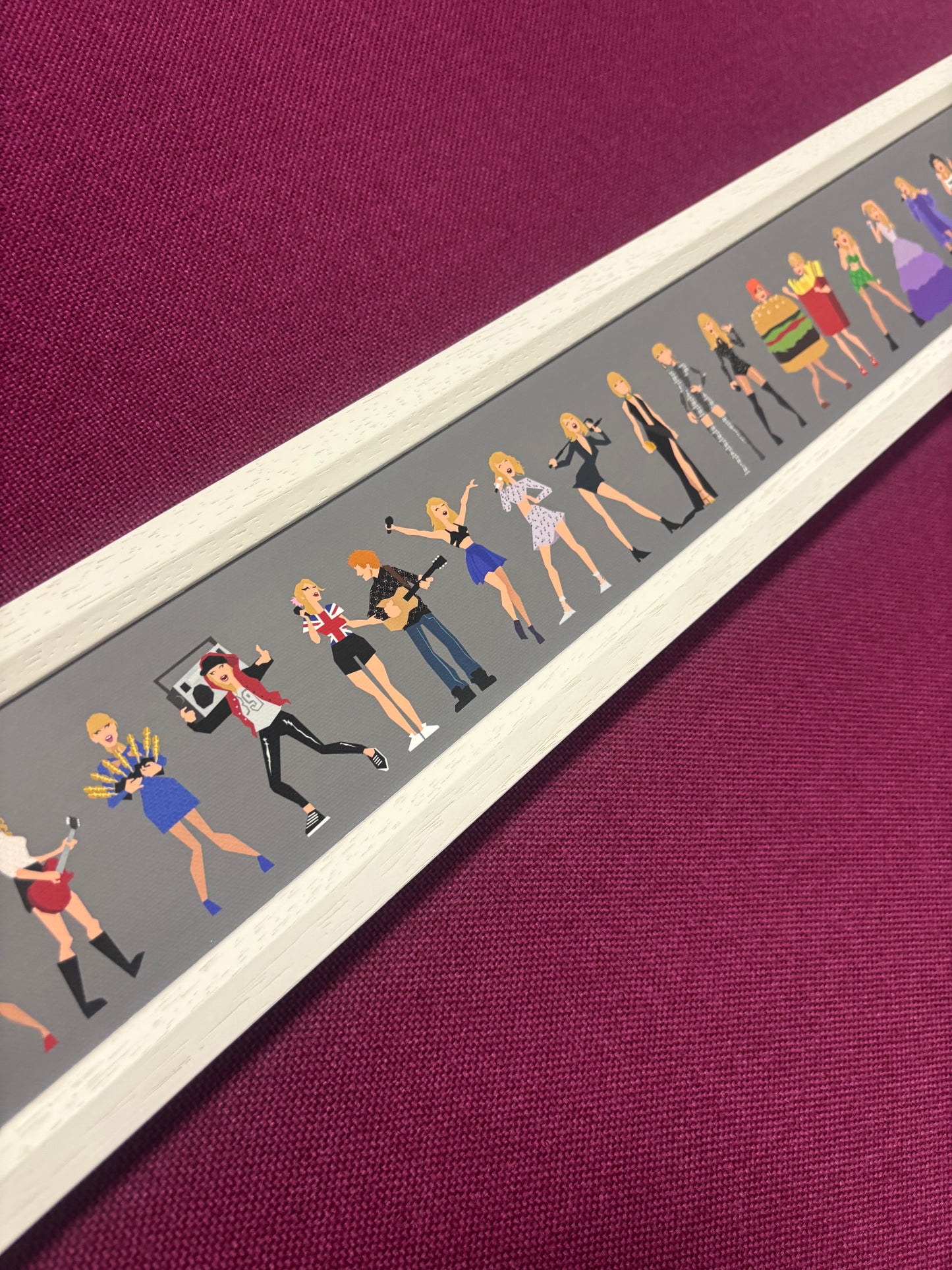 Taylor Swift Through Time Framed Print - 90 Cm Long