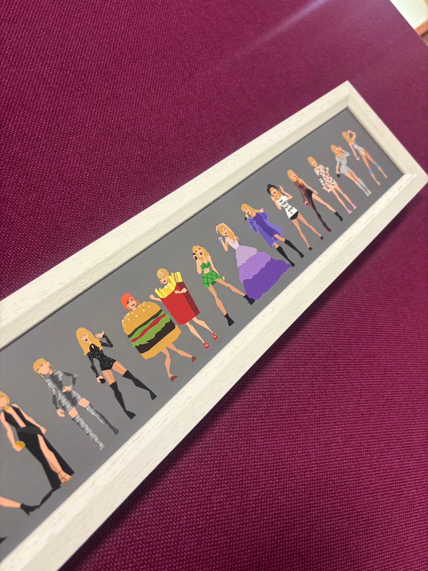 Taylor Swift Through Time Framed Print - 90 Cm Long