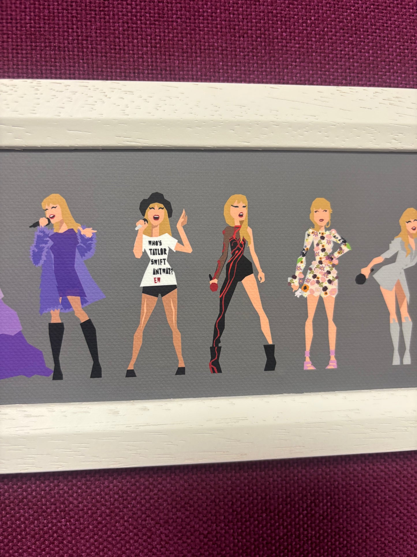 Taylor Swift Through Time Framed Print - 90 Cm Long