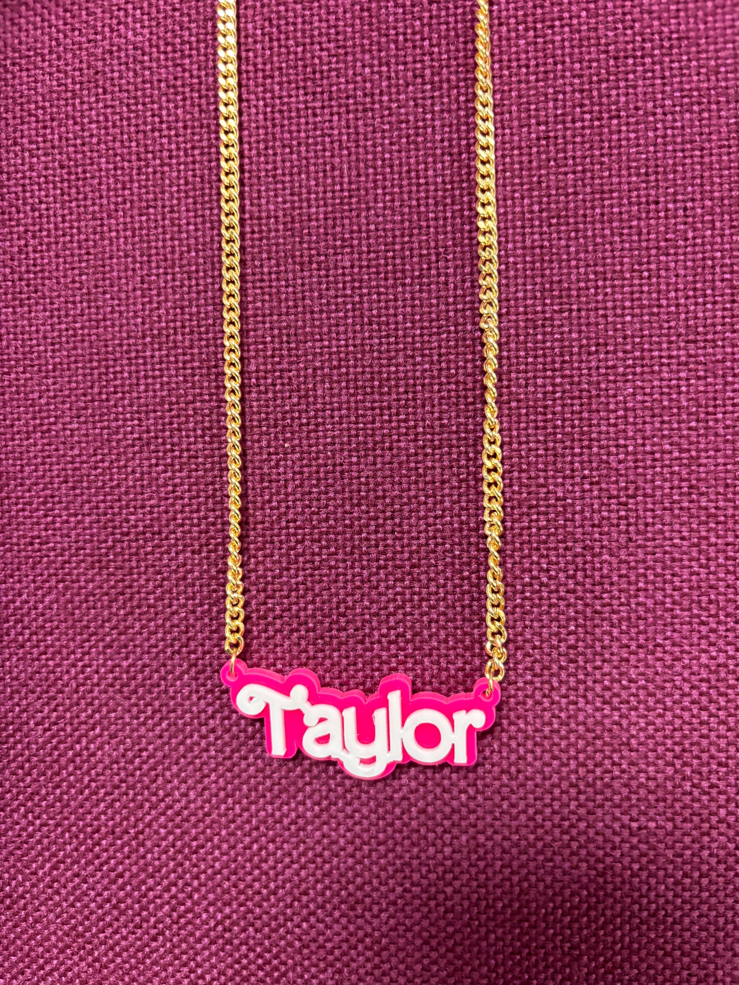 Swiftie Acrylic Necklace - Taylor