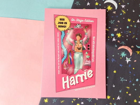 Harrie as Barbie A5 print