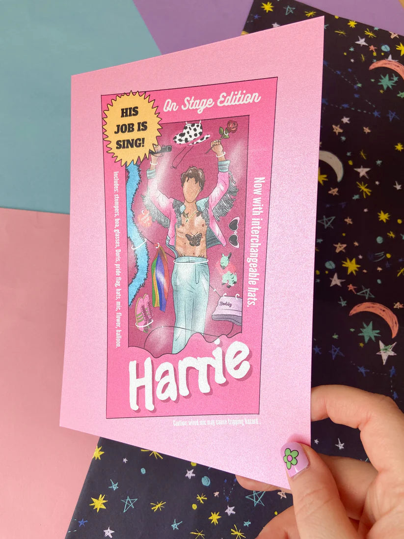 Harrie as Barbie A5 print