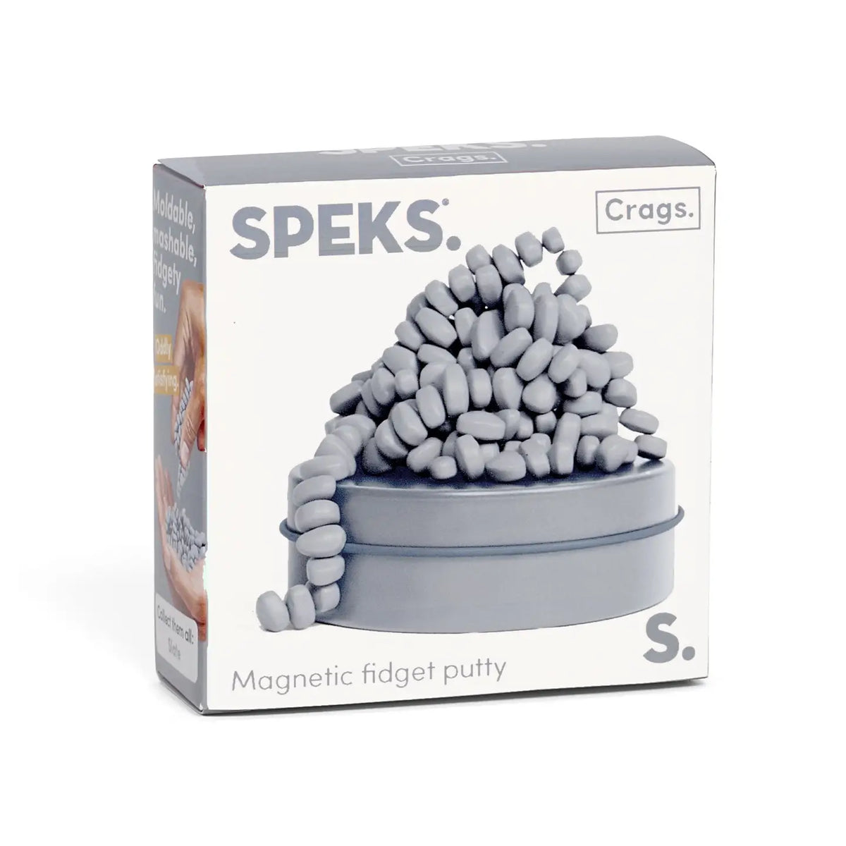 Speks - Mini Neutral Slate - Crags - Magnetic Fidget Putty