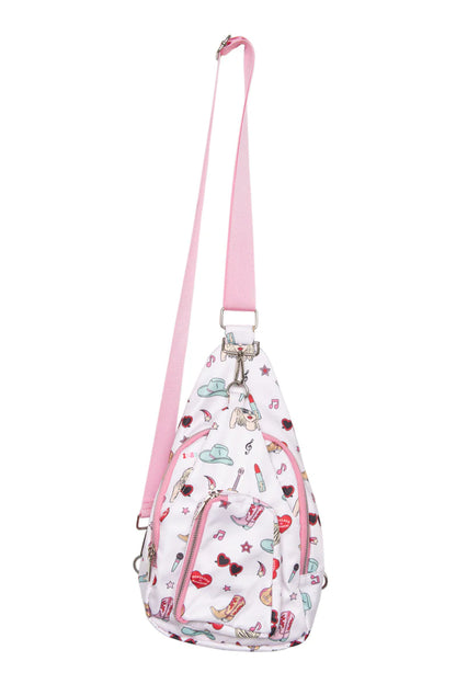 TS Inspired Icons Sling Bag