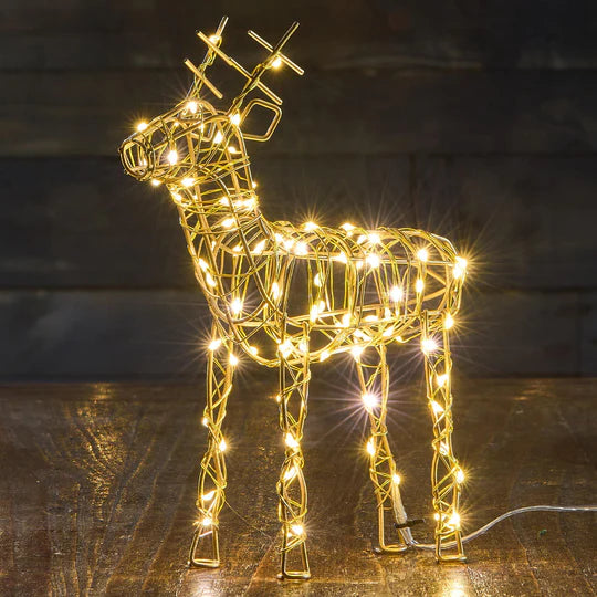 Lightsyle London - Wire Reindeer Small (Gold)