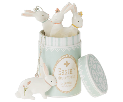 Maileg Easter Bunny Ornaments - (Pack-5)