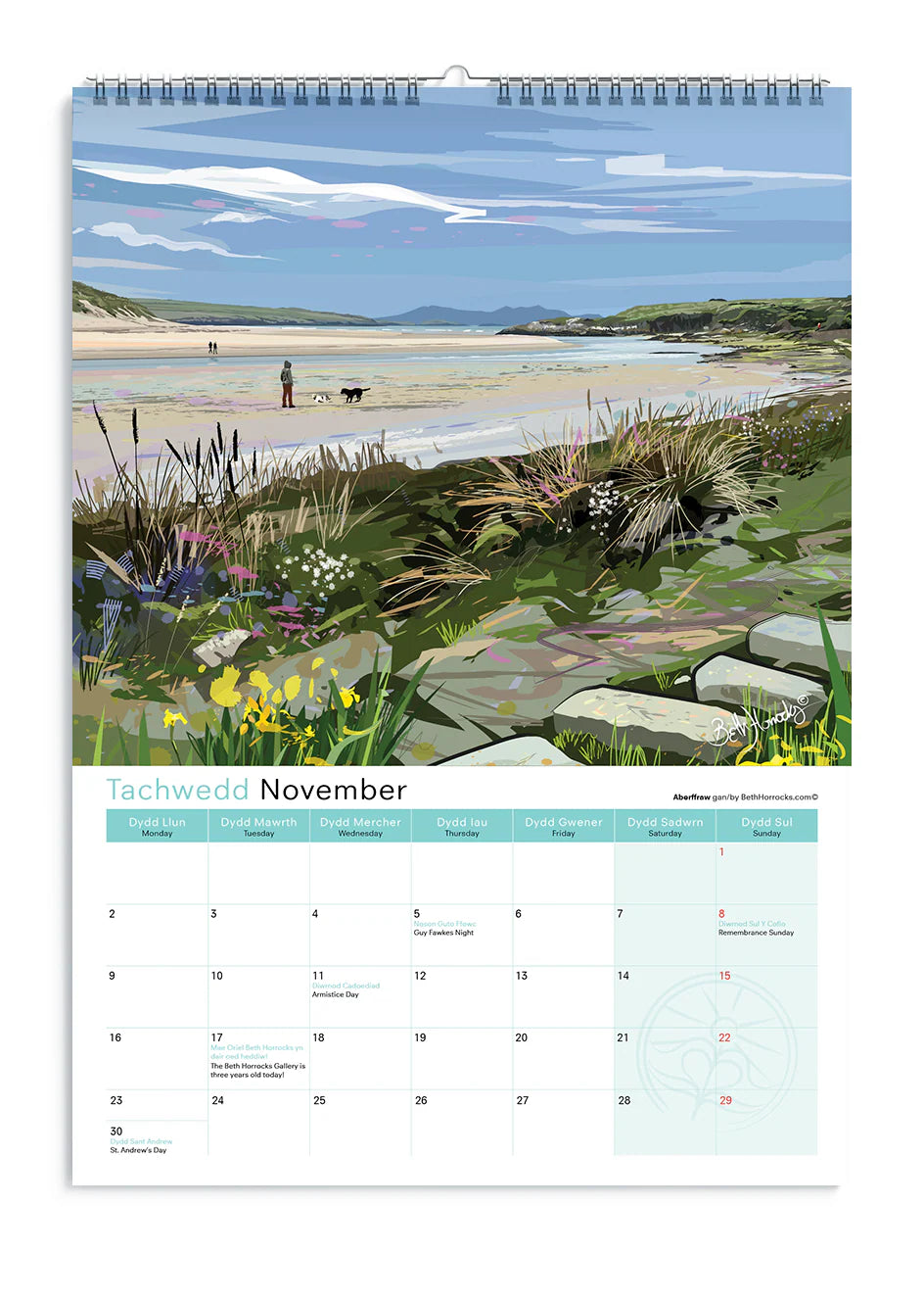 Beth Horrocks 2026 North Wales Calendar