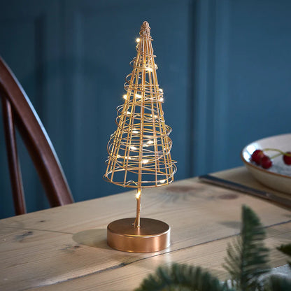 LED Table Wire Tree (Gold)