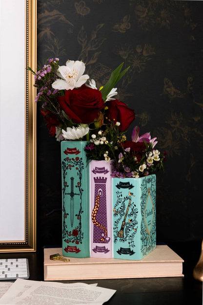 Triple Book Vase - Grimm's Fairy Tales