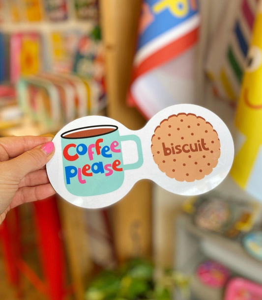 Coffee and Biscuit Double Coaster