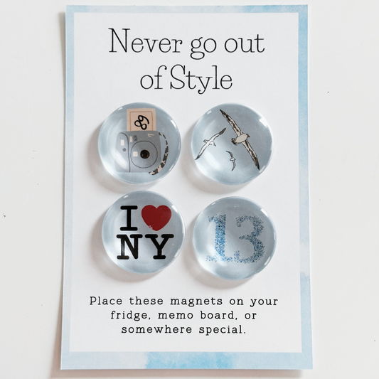 Never Go Out of Style Era - Glass Magnet Set