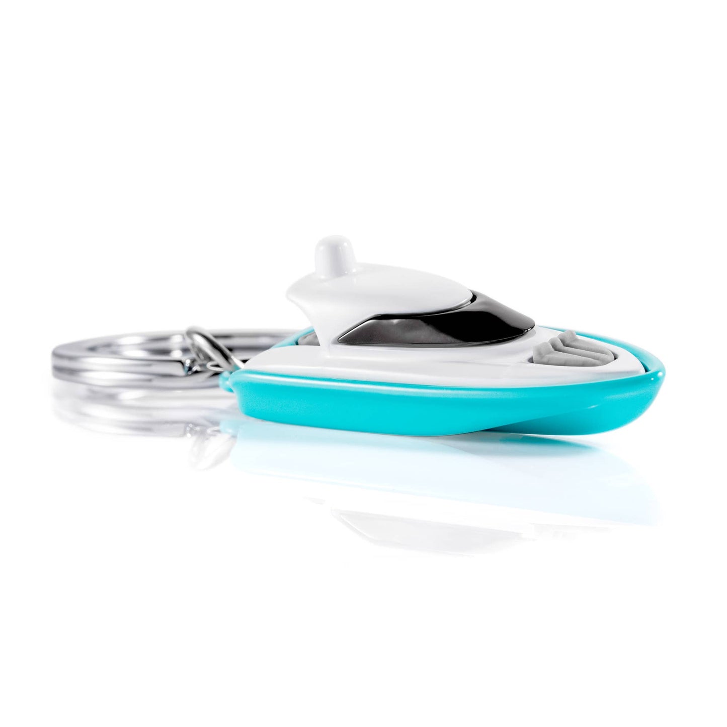 Metalmorphose - White & Blue Speed Boat Keyring