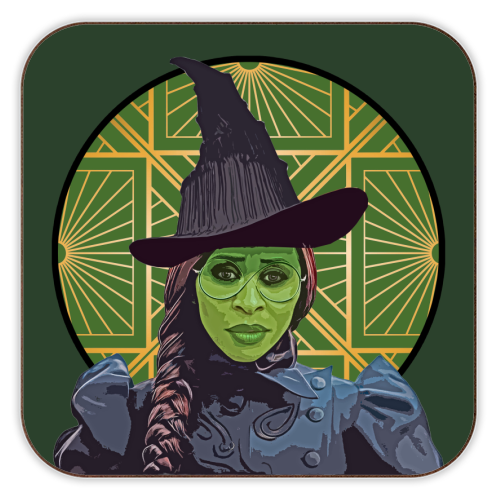 Coaster - Art Deco Elphaba - Wicked