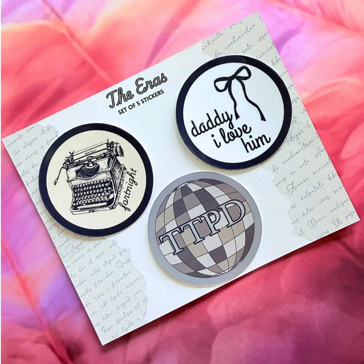 The Eras 5 Pack Sticker Pack - Each Era inc. TLOAS