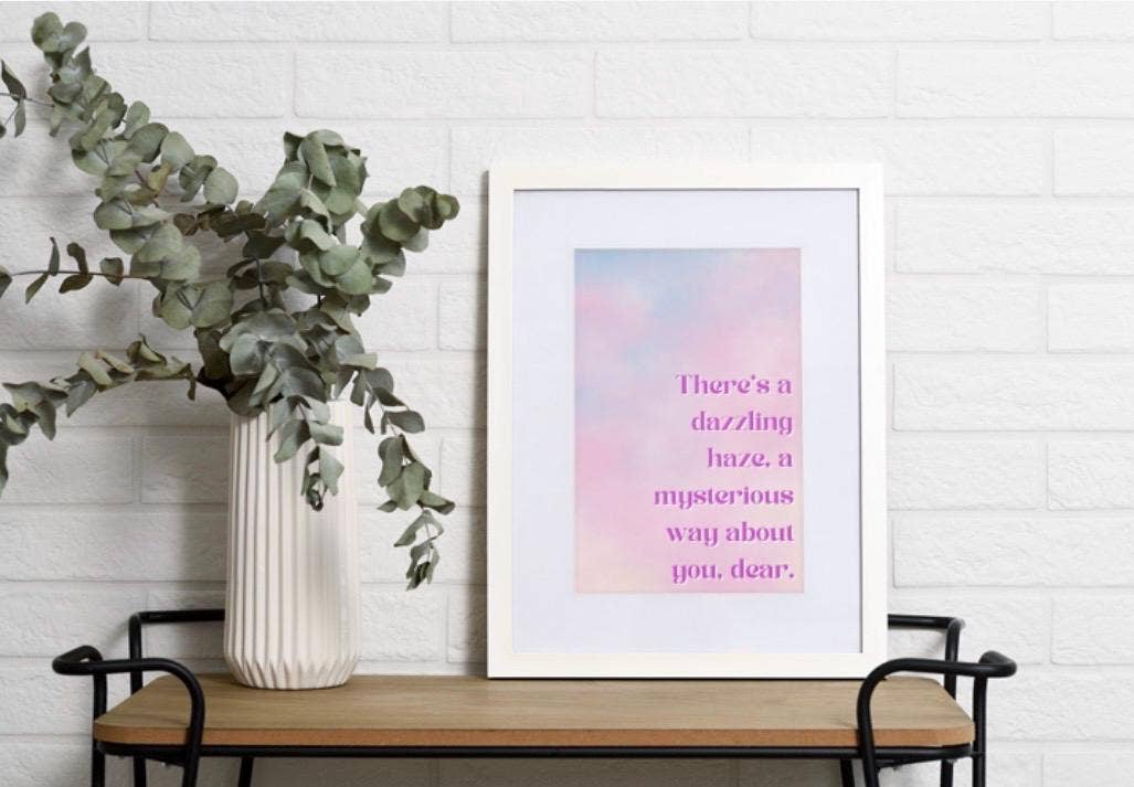 A3 Print - "Dazzling Haze A Mysterious Way" Taylor Swift