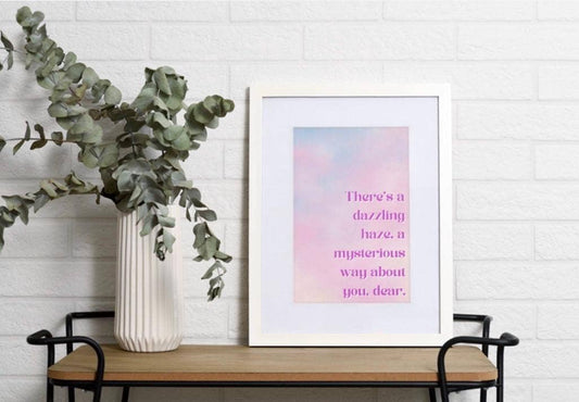 A3 Print - "Dazzling Haze A Mysterious Way" Taylor Swift