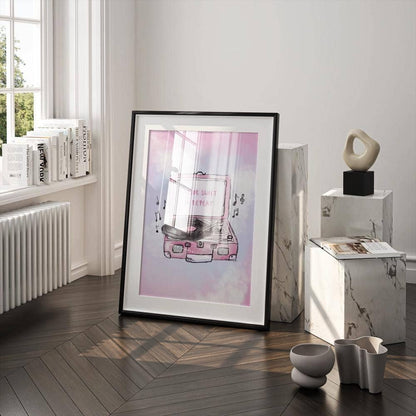 "Taylor Swift On Repeat" Record Player Art Print